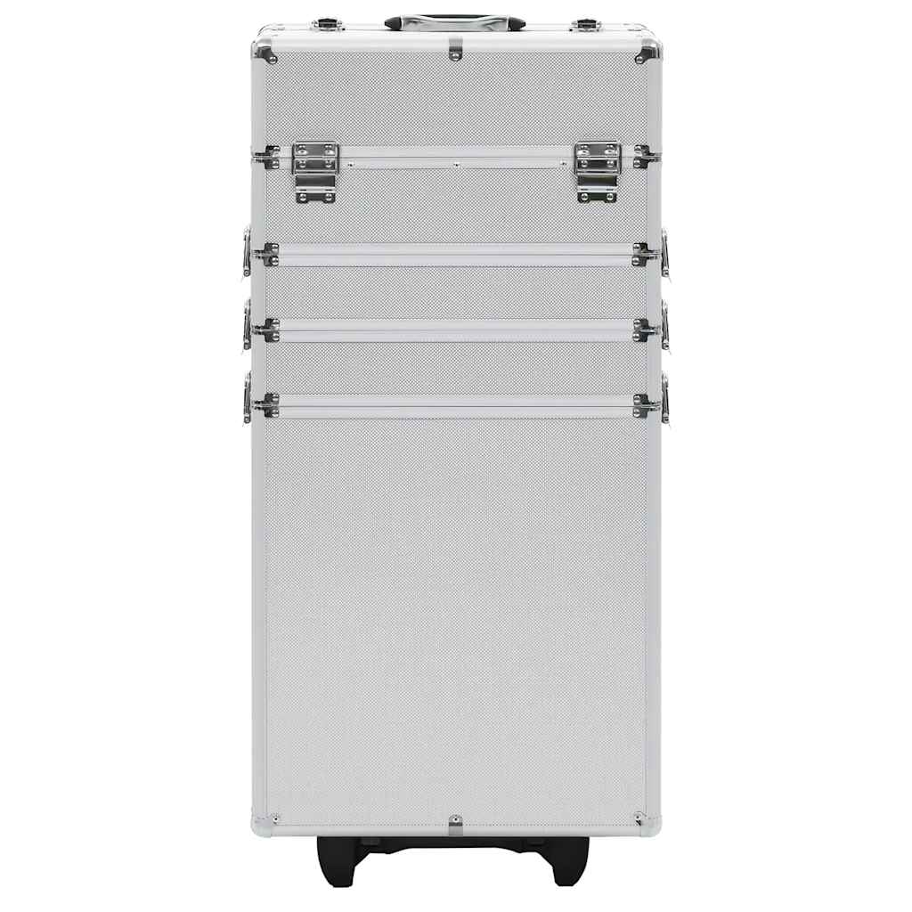 Make-up trolley aluminium zilverkleurig