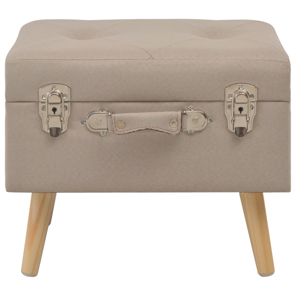 Opbergkruk 40 Cm Stof Beige