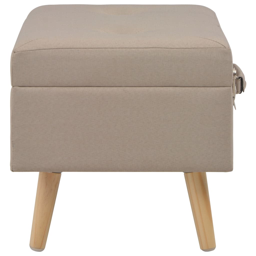 Opbergkruk 40 Cm Stof Beige