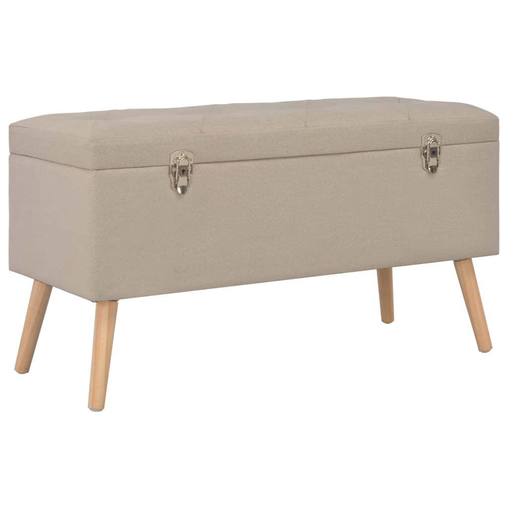 Opbergkrukken 3 St Stof Beige