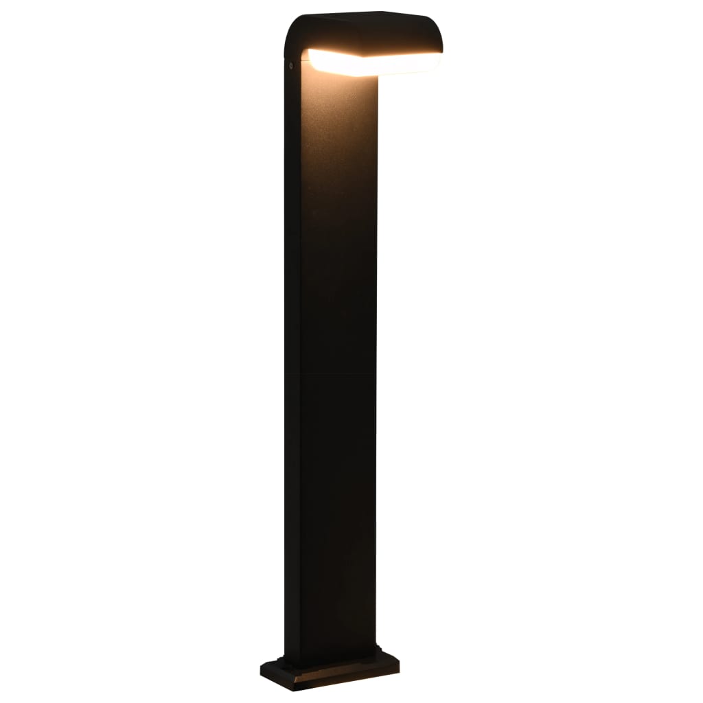 Led-Buitenlamp 9 W Ovaal Zwart 16 x 10 x 80 cm