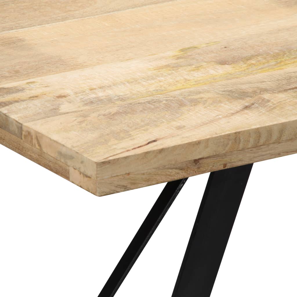 Eettafel 140X80X76 Cm Massief Mangohout 140 x 80 x 76 cm Bruin