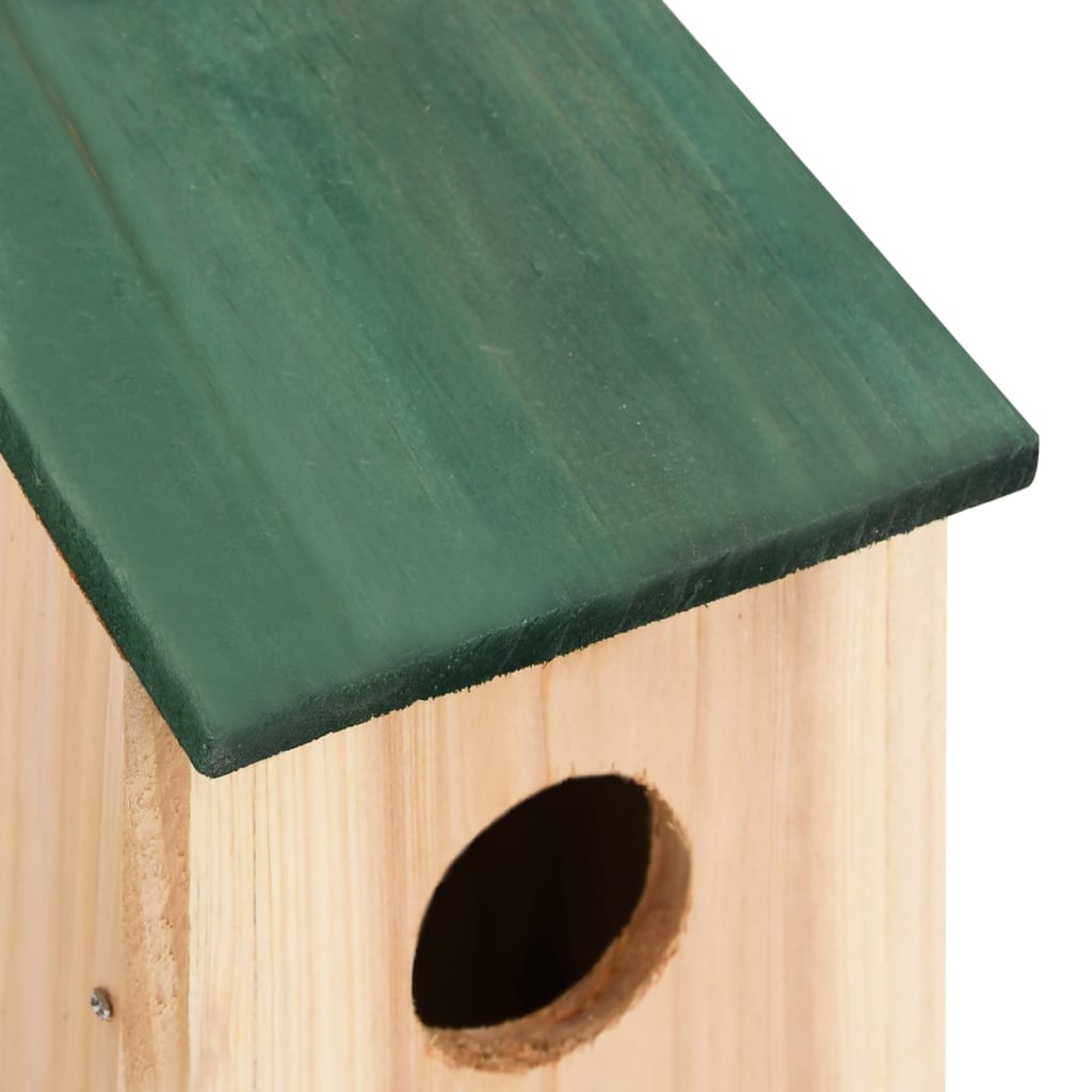 Vogelhuisjes 8 st 12x12x22 cm hout