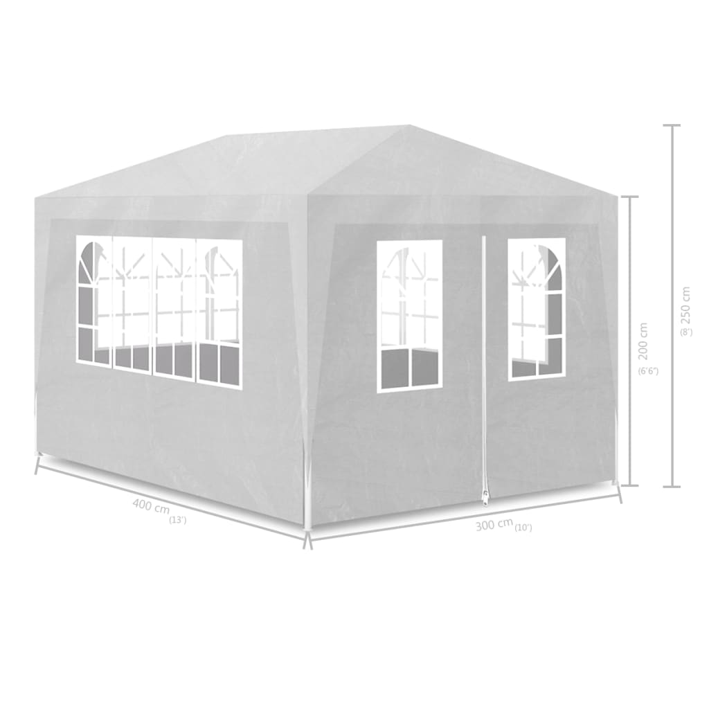 Partytent 3 x 4 m Wit