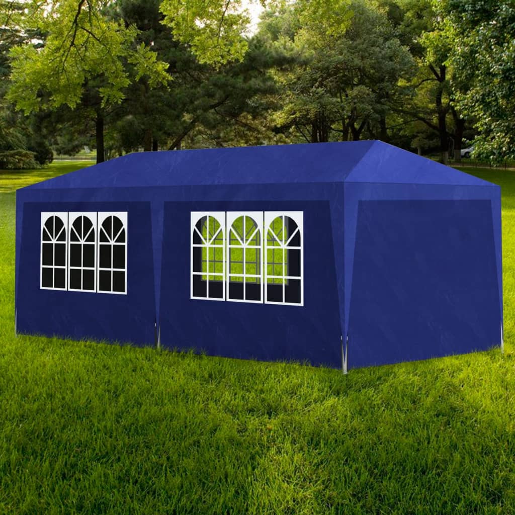 Partytent 3 x 6 m Blauw