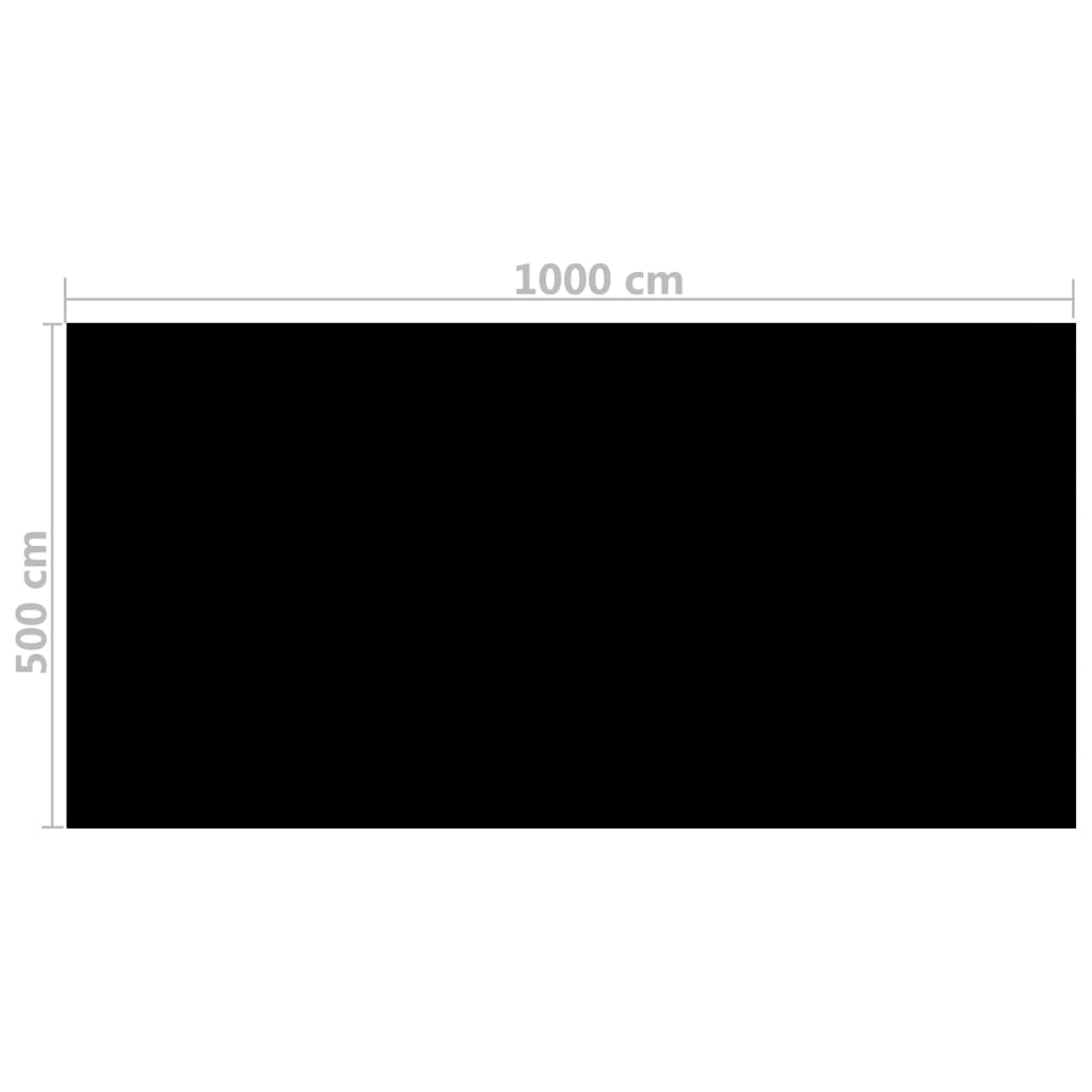 Zwembadfolie Drijvend Rechthoekig 0 X 5 M () 1000 x 500 cm Zwart