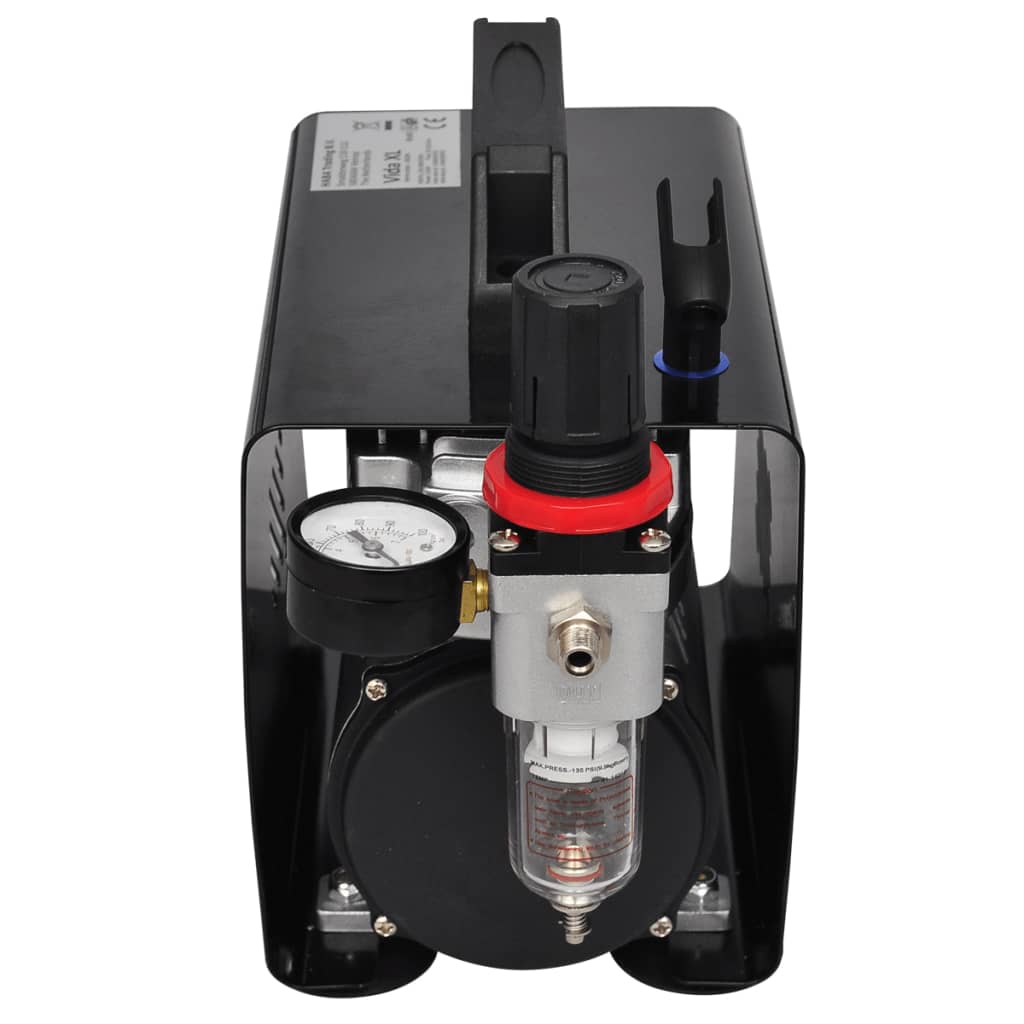 Airbrush compressorset met 3 pistolen