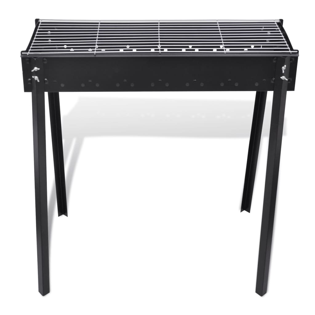 Houtskoolbarbecue staand vierkant 75x28 cm