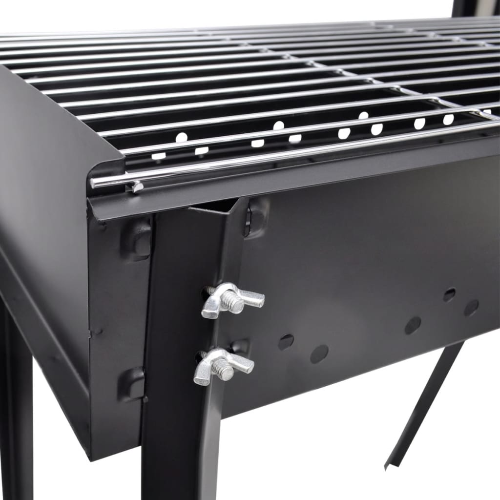 Houtskoolbarbecue staand vierkant 75x28 cm