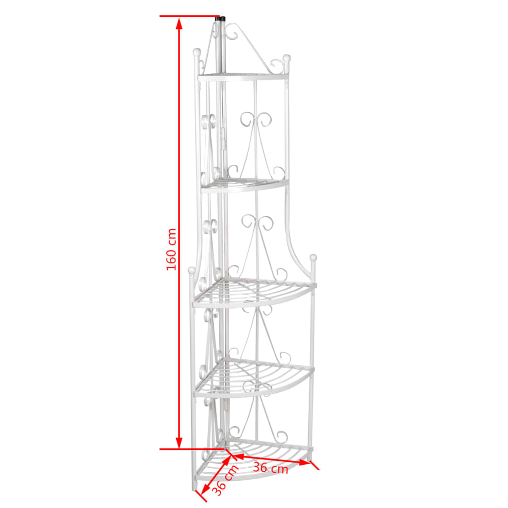 Hoekig Plantenrek Romy () Wit