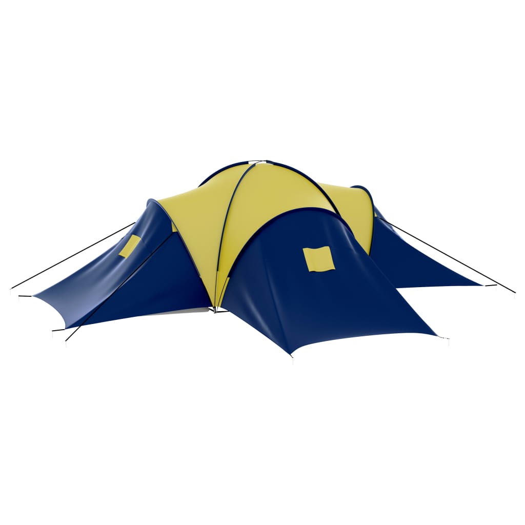 Tent -Persoons Polyester Blauw en geel