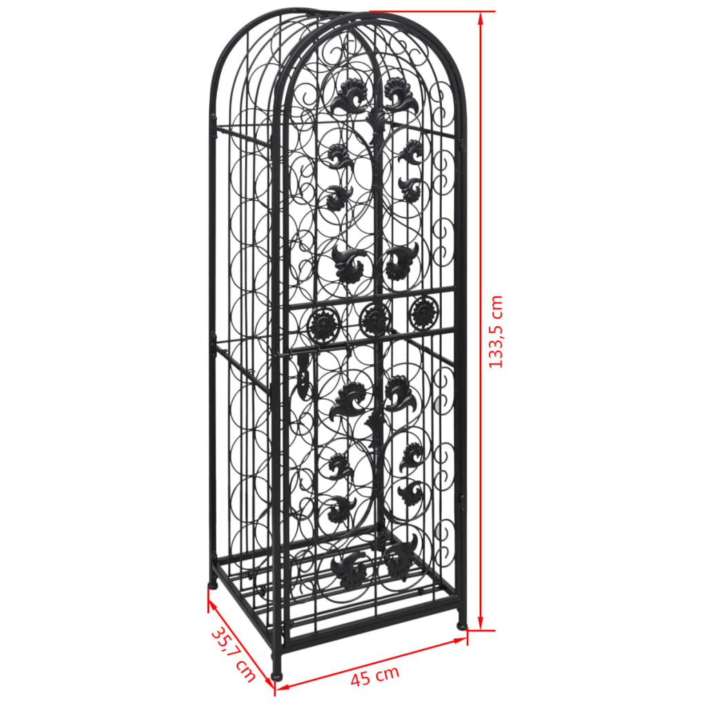 Wijnrek Voor 45 Flessen Metaal 1 45 x 35.7 x 133.5 cm