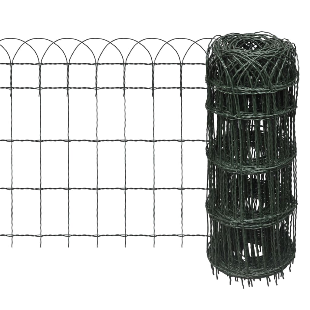 Borderafscheiding 25X0,65 M Gepoedercoat Ijzer 25 x 0.65 m