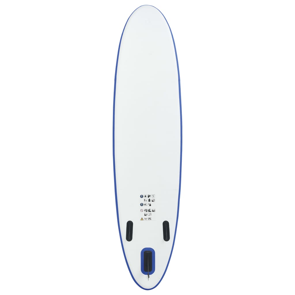 Stand Up Paddleboardset opblaasbaar blauw en wit