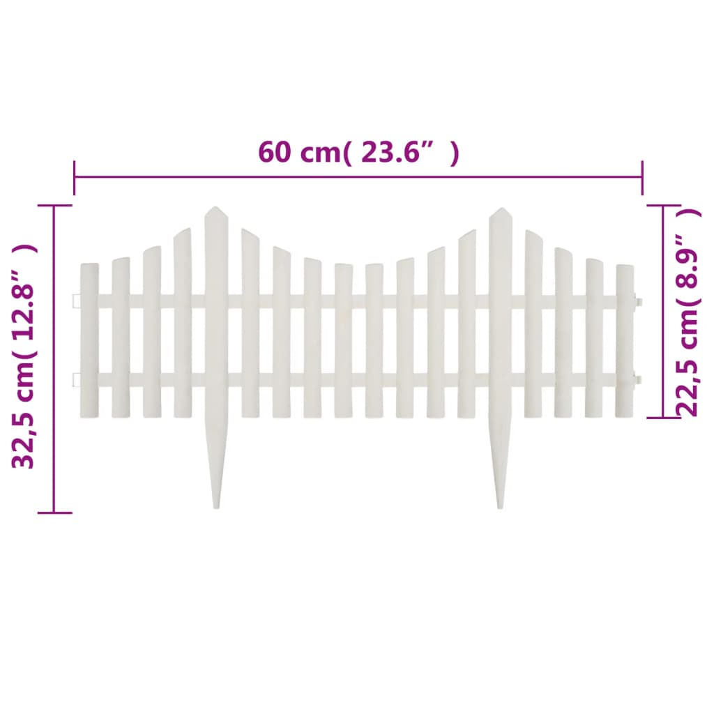 Gazonranden 10 M Wit