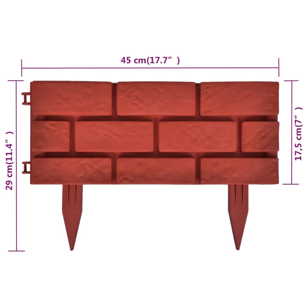 Borderranden 11 St Met Baksteenontwerp Zwart