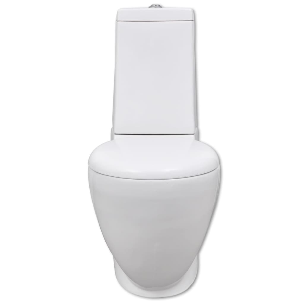 Toilet- en bidetset keramiek wit