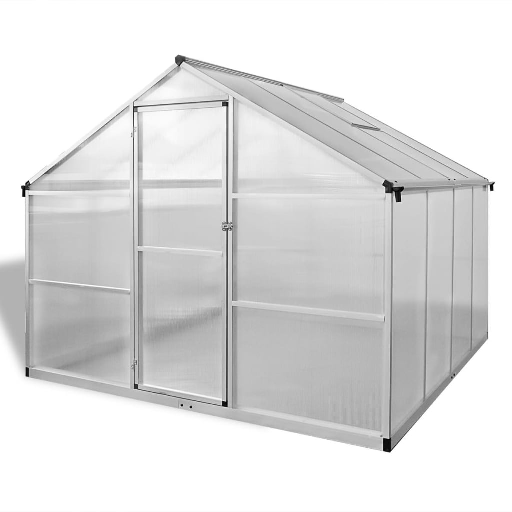 Tuinkas Met Basisframe 6,05 M² Versterkt Aluminium 1 242 x 250 x 195 cm