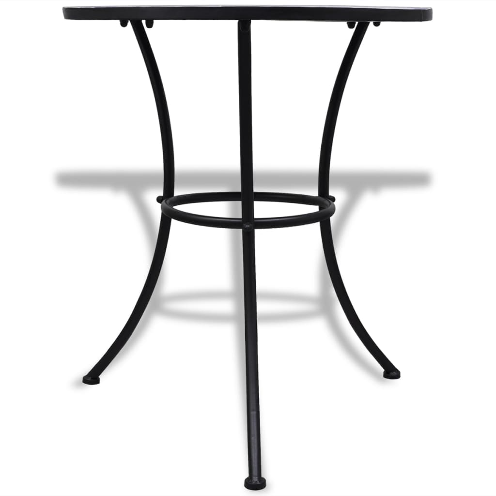 Bistrotafel 60 Cm Mozaïek En Wit 60 x 70 cm Blauw