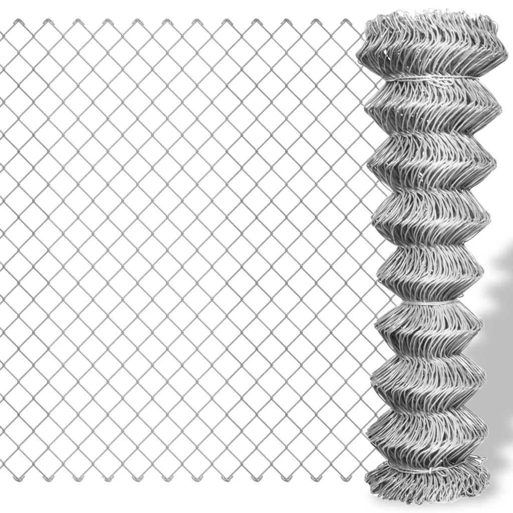 Gaashek 5X0,8 M Gegalvaniseerd Staal Kleurig Zilver 0.8 m 15 m