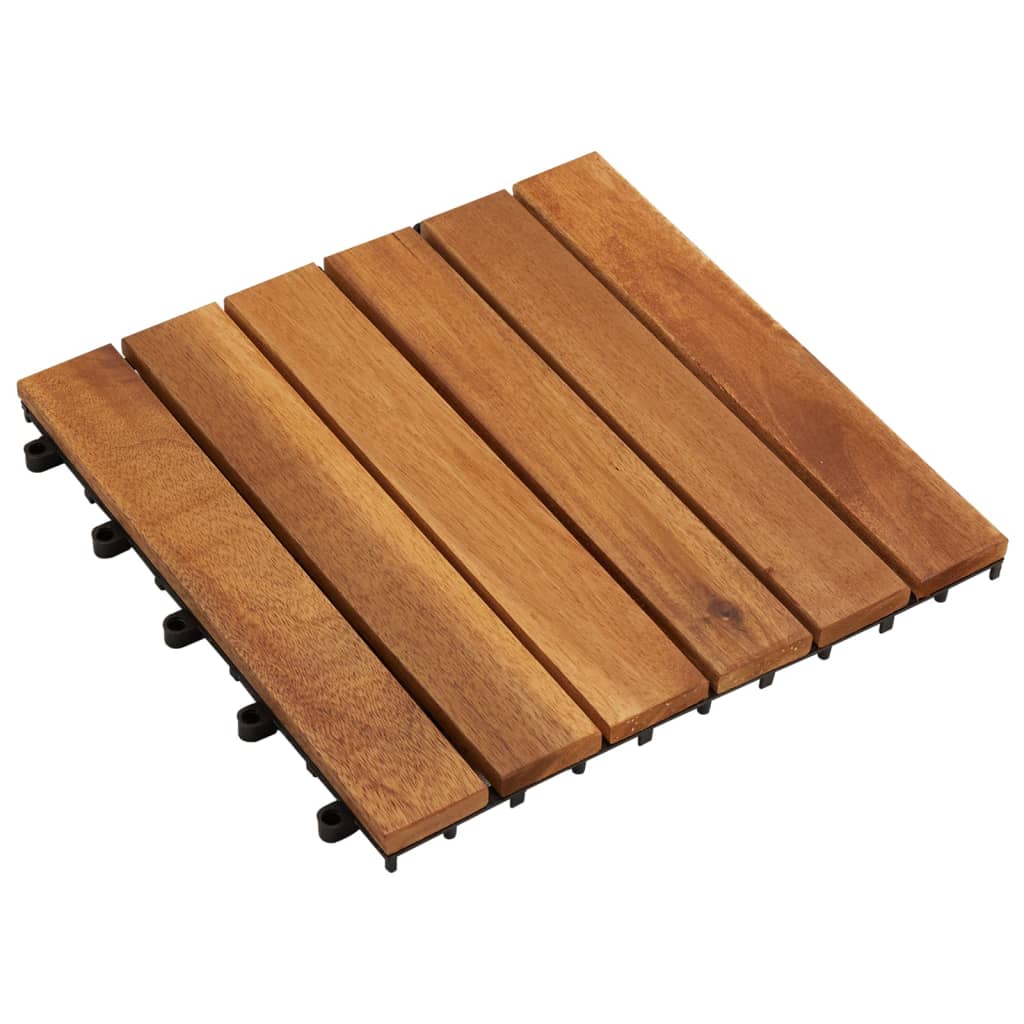 Terrastegels verticaal patroon 30 x 30 cm Acacia set van 30 30 Bruin Patroon 2