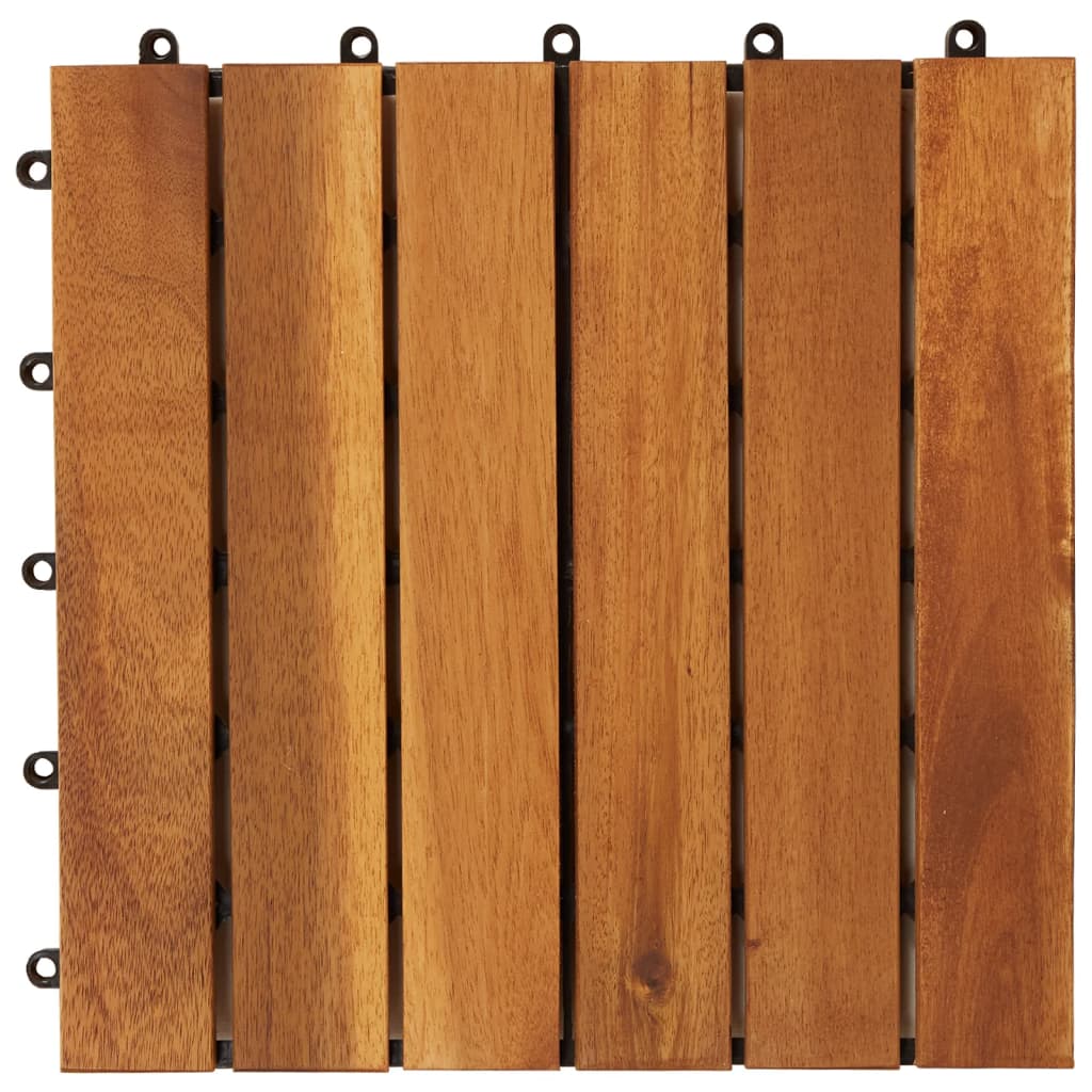 Terrastegels verticaal patroon 30 x 30 cm Acacia set van 30 30 Bruin Patroon 2