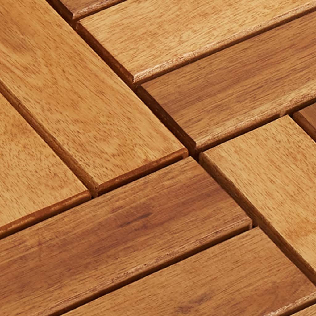 Terrastegels 30 x 30 cm Acacia set van 20 20 Bruin Patroon 1