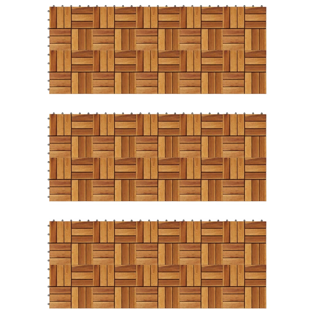 Terrastegels 30 x 30 cm Acacia set van 30 30 Bruin Patroon 1