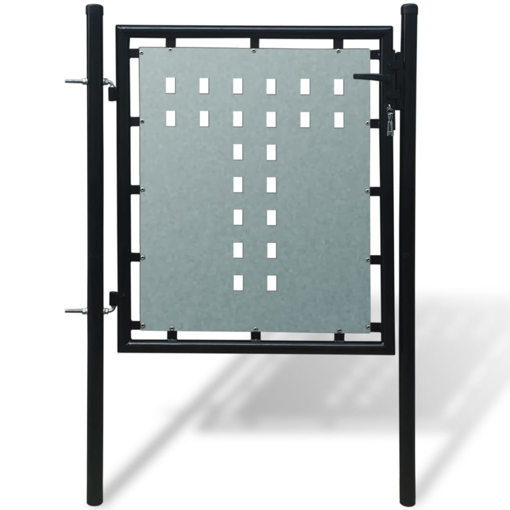 Poort Enkel 100X125 Cm Zwart 100 x 125 cm