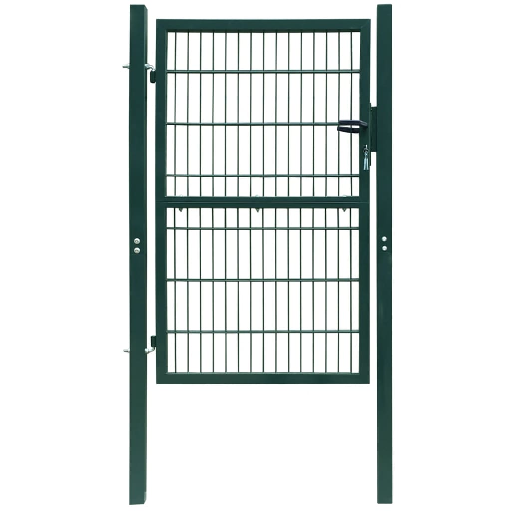 Poort Dubbelstaafmat (Enkel) 106X190 Cm Groen 106 x 190 cm