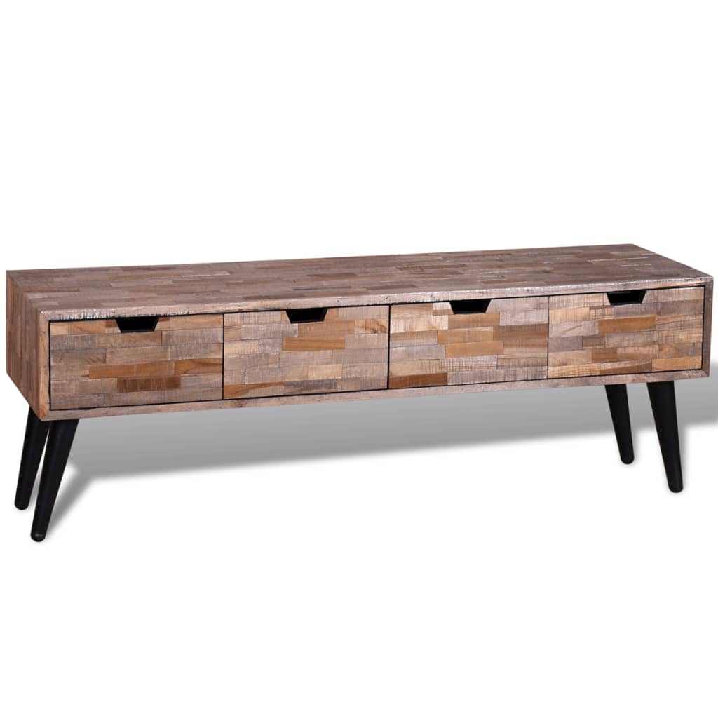 Tv-Meubel Met Vier Lades Gerecycled Teak