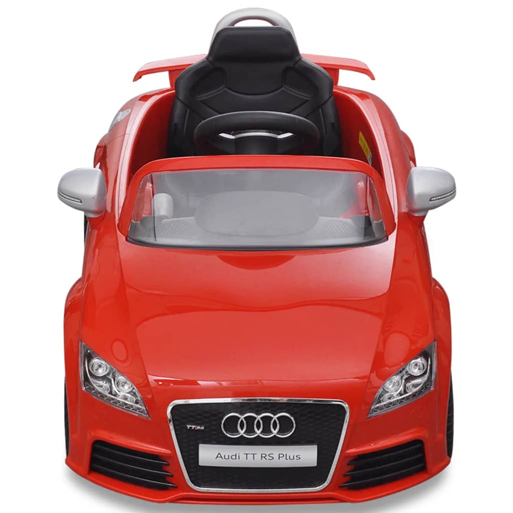 Kinderauto elektrisch met afstandsbediening Audi TT RS rood