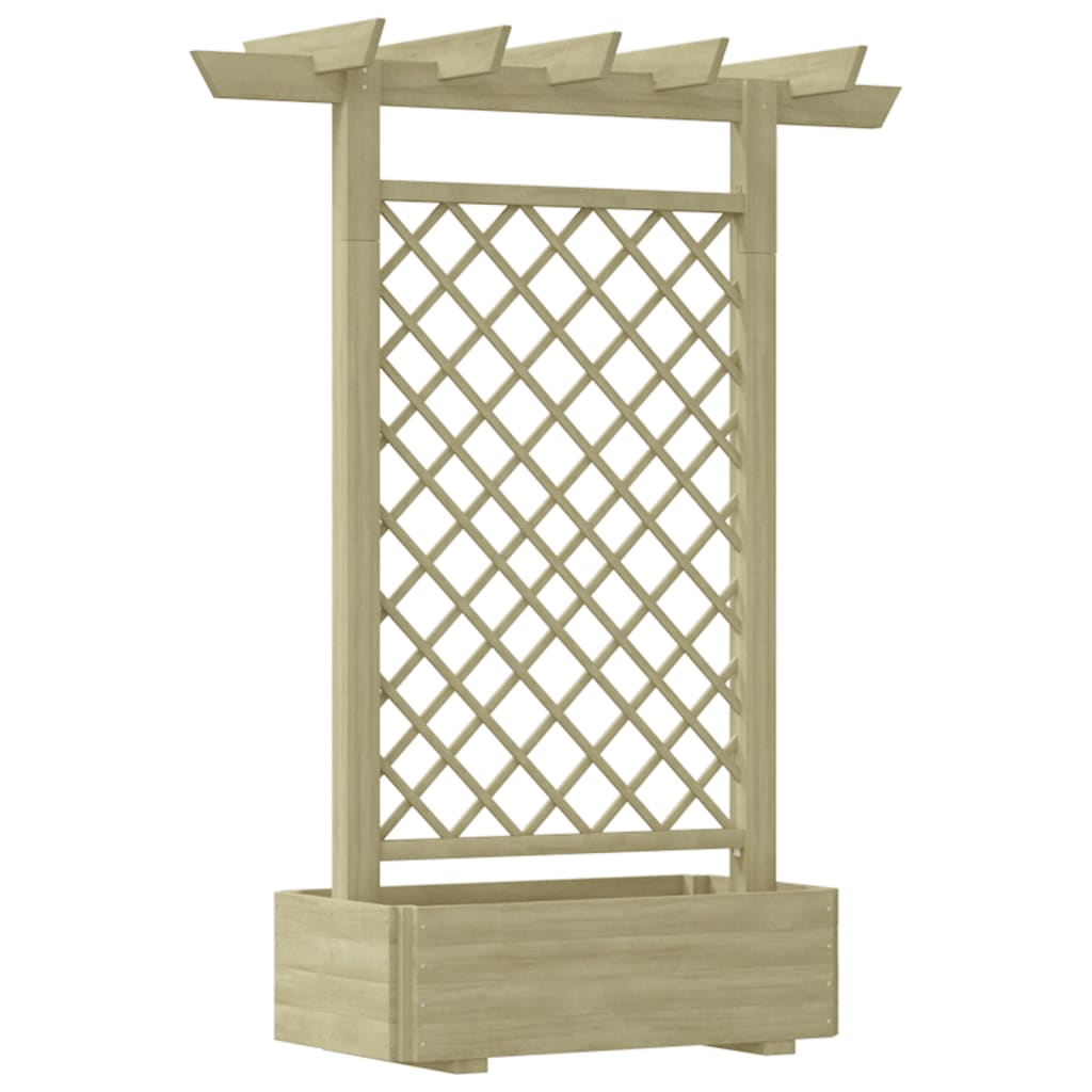 Pergola plantenbak 162x56x204 cm hout