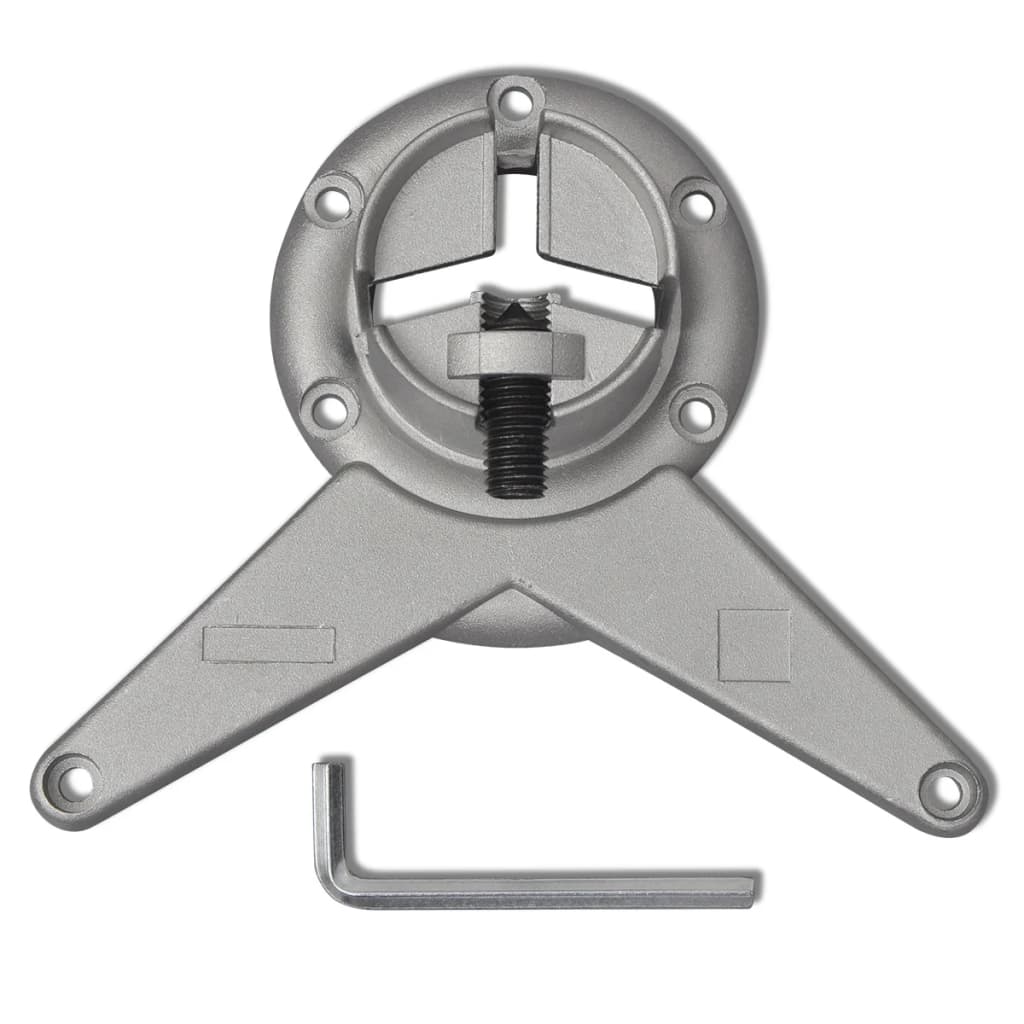 Tafelpoten in hoogte verstelbaar chroom 870 mm 4 st