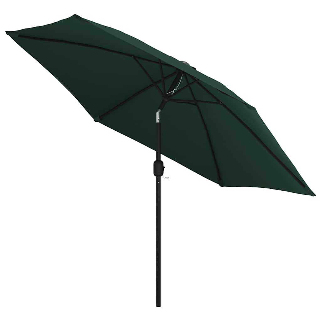 Zweefparasol met LED 3,5 m groen