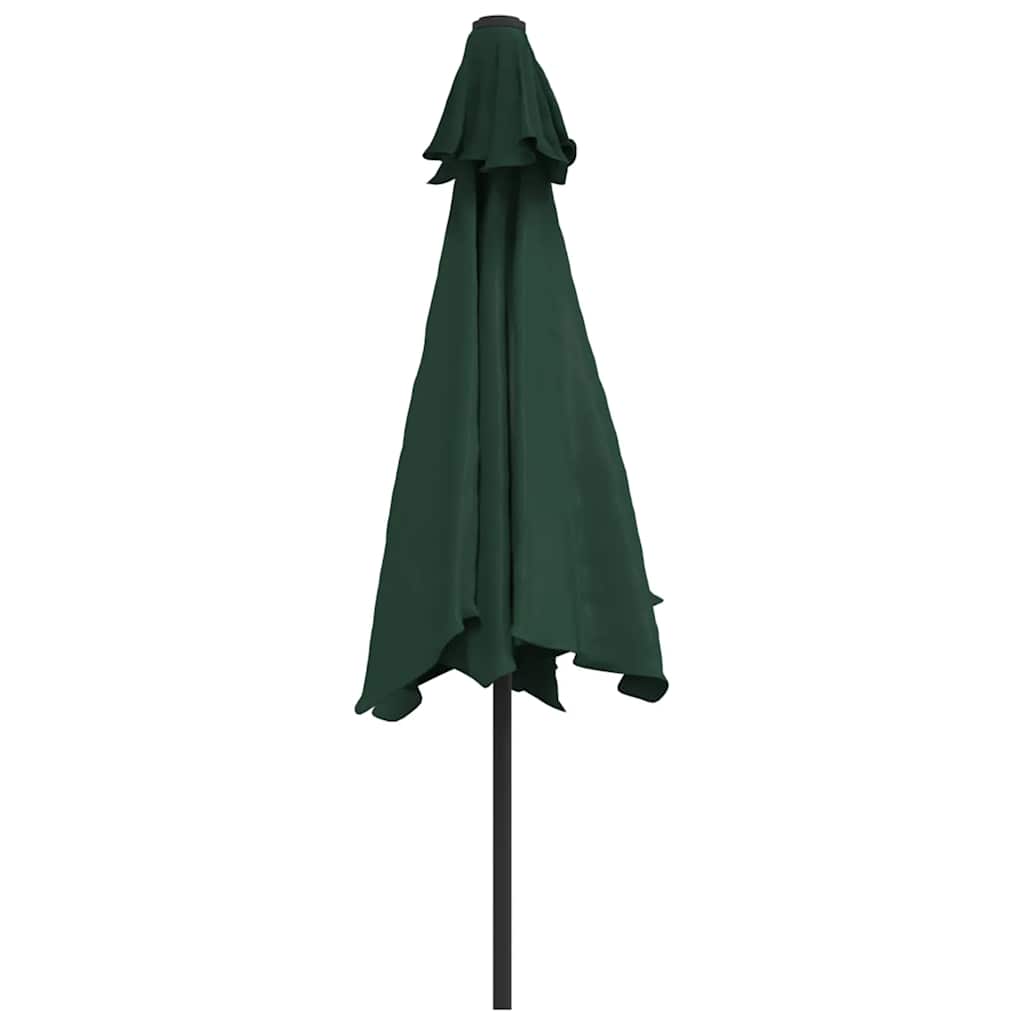 Zweefparasol met LED 3,5 m groen
