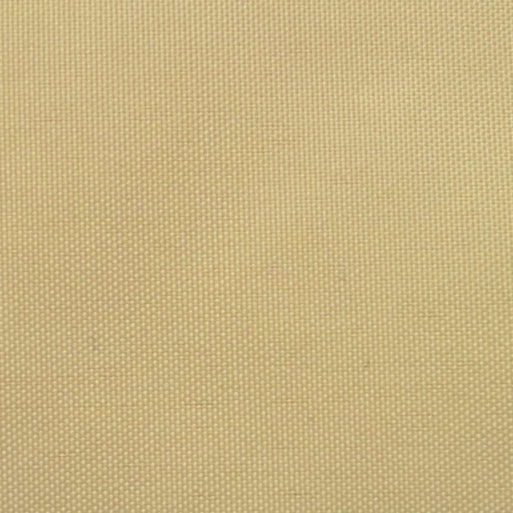 Zonnescherm Driehoekig Oxford Stof 5 x 5 x 5 m Beige