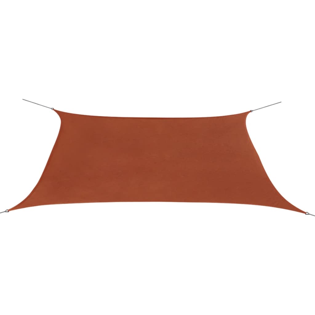 Zonnescherm Rechthoekig Oxford Stof Kleur Terracotta 2 x 4 m