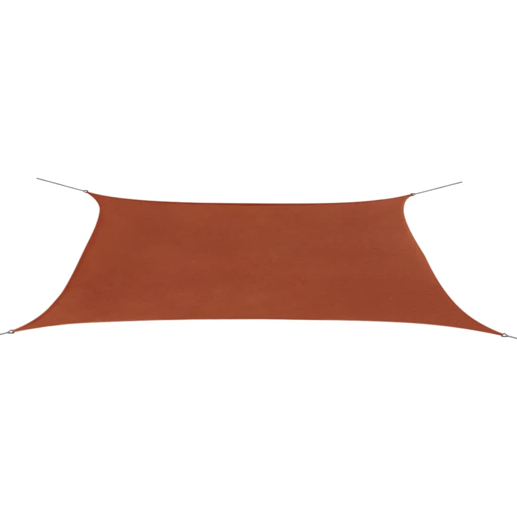 Zonnescherm Rechthoekig Oxford Stof Kleur Terracotta 4 x 6 m