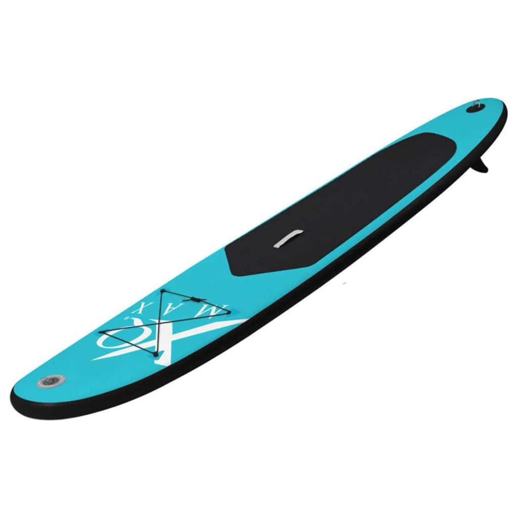 Stand Up Paddleboard opblaasbaar 285 cm blauw en zwart