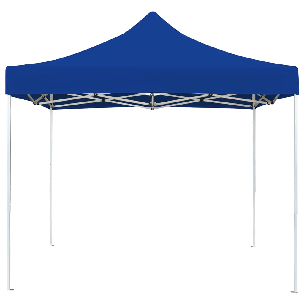 Partytent professioneel inklapbaar 3x3 m aluminium blauw