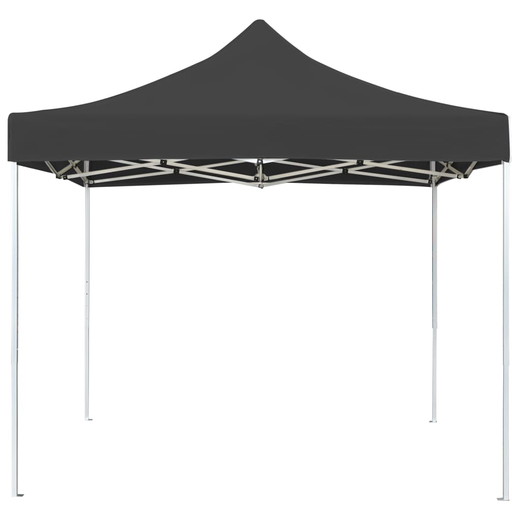 Partytent professioneel inklapbaar 3x3 m aluminium antraciet