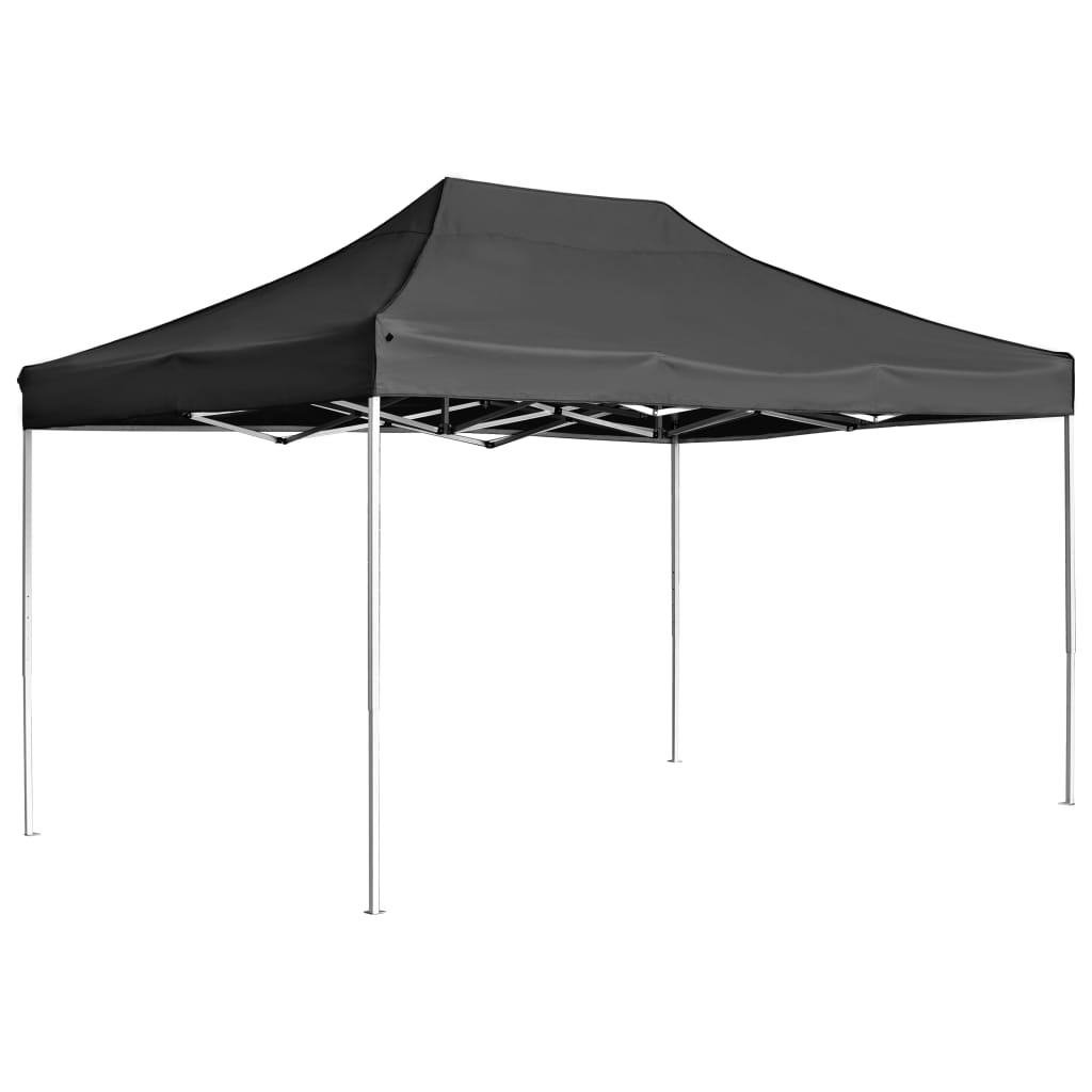 Partytent professioneel inklapbaar 4,5x3 m aluminium antraciet