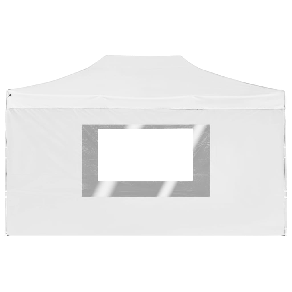 Partytent inklapbaar met wanden 4,5x3 m aluminium wit