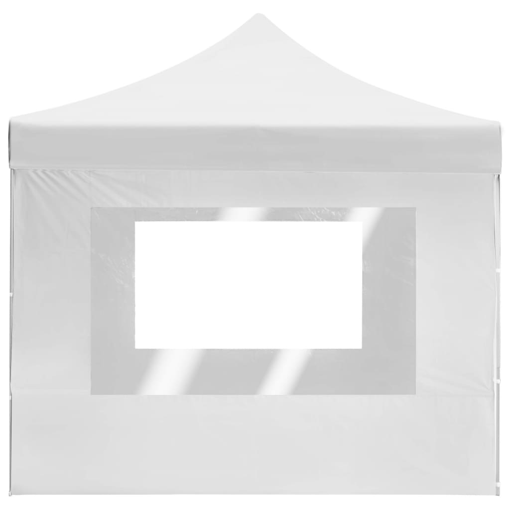 Partytent inklapbaar met wanden 4,5x3 m aluminium wit