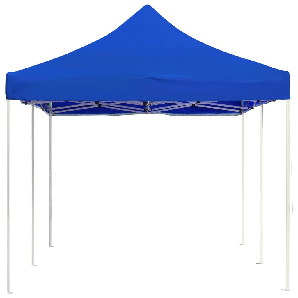 Partytent professioneel inklapbaar 6x3 m aluminium blauw