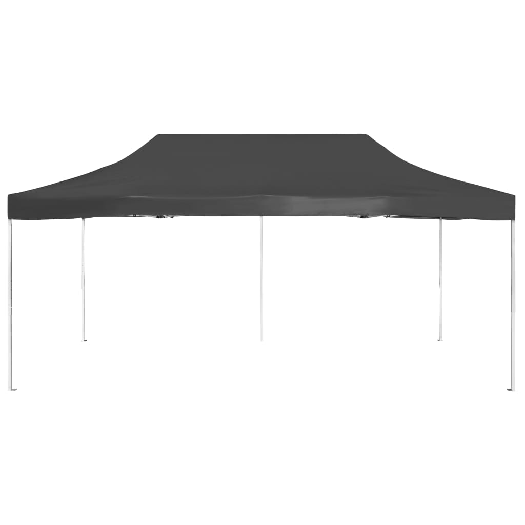 Partytent professioneel inklapbaar 6x3 m aluminium antraciet