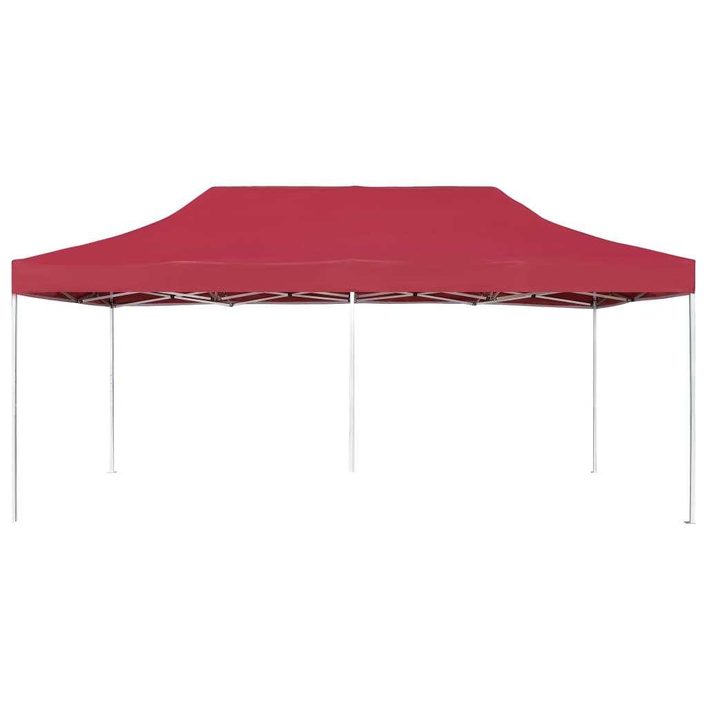 Partytent professioneel inklapbaar 6x3 m aluminium wijnrood