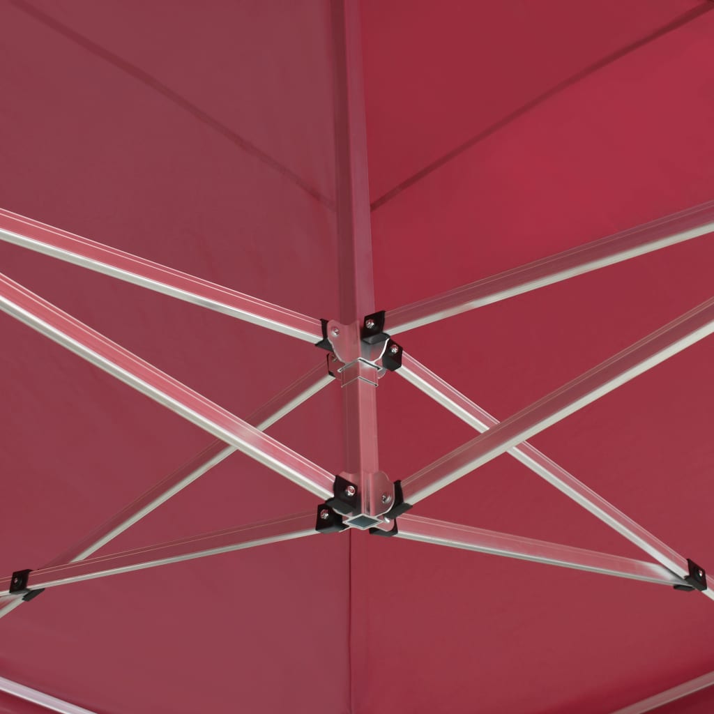 Partytent professioneel inklapbaar 6x3 m aluminium wijnrood