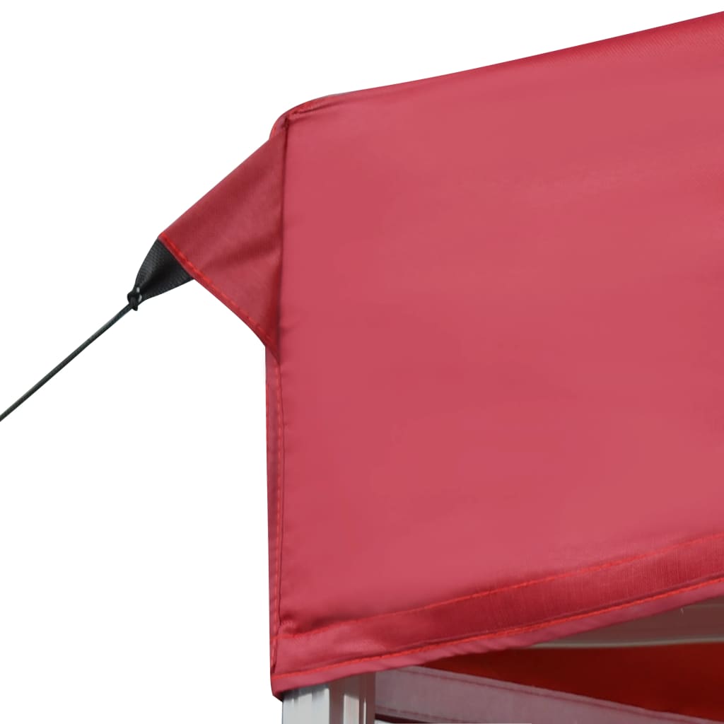 Partytent professioneel inklapbaar 6x3 m aluminium wijnrood